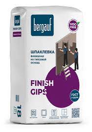 Шпаклевка гипсовая финишная Finish Gips 18кг Bergauf  1/56