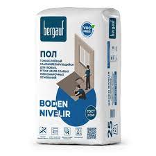 Пол наливной самонивилирующийся финишный Boden  Nivelir 2,5-10мм 25кг Bergauf 1/56