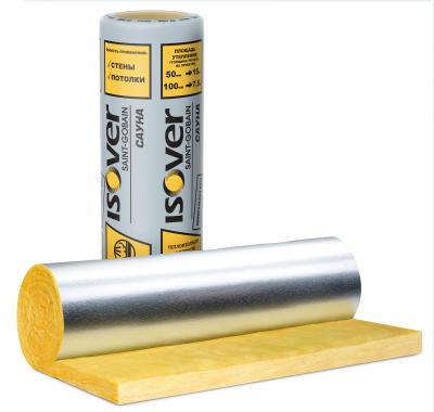                 ИЗОВЕР Сауна - 50 пл. 12 кг/м3 (12500х1200х50; 0,75 м3; 30 уп./паллета./6*5уп)