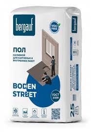 Пол для внутренних и наружных работ Boden Street 10-70мм 25кг Bergauf  1/56