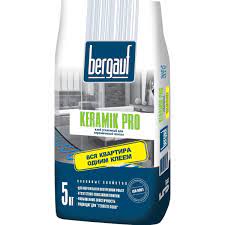 Клей усиленный 5 кг для керамической плитки Keramik PRO С1 5кг Bergauf 1/6