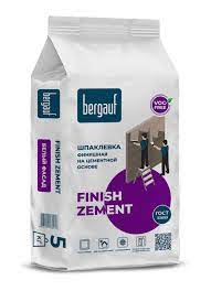 Шпаклевка цементная финишная Finish Zement 5кг Bergauf 1/6