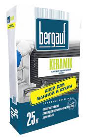 Клей для керамической и кафельной плитки Keramik 20кг Bergauf 1/64