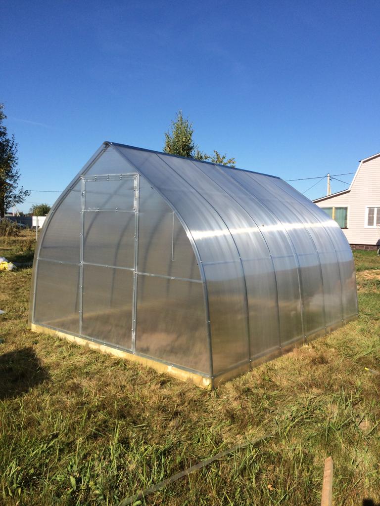 Теплица Капля 2.8м 40х20 двери-2, форточка-4, перемычек-5 2,8х8 оцинк