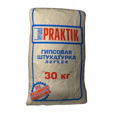Штукатурка гипсовая легкая 30кг Bergauf Praktik 1/49