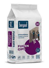 Шпаклевка универсальная гипсовая Fugen Gips 5 кг Bergauf 1/6