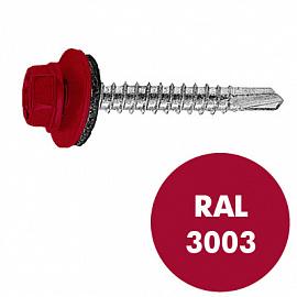 саморез кровельный 4,8х29 RAL3003 рубиново-красный