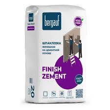 Шпаклевка цементная финишная Finish Zement 20кг Bergauf 1/64